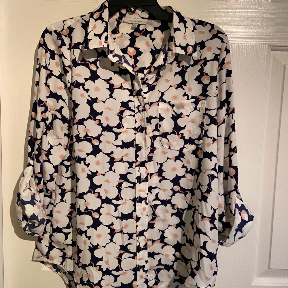 Floral Button Down